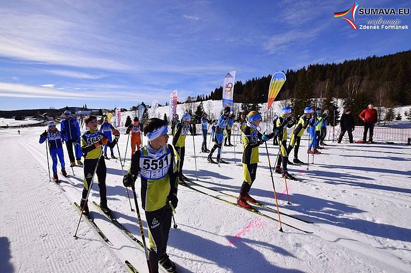 Mladí lyžaři soutěžili na distancích od jednoho do pěti kilometrů volnou technikou.