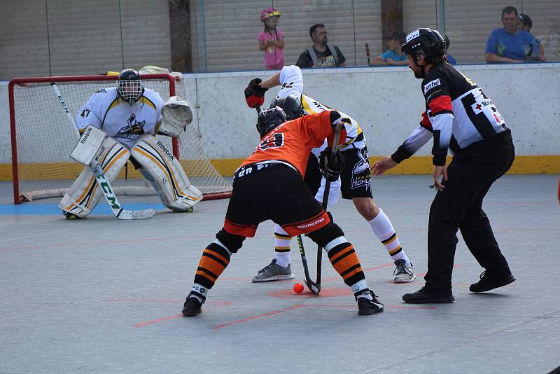 Play off 2. hokejalové ligy: HBC Prachatice - HC ŠD Písek 7:2.