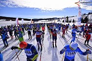 V rámci 24. ročníku ČT Šumavského skimaratonu absolvovali závodníci v sobotu volnou techniku a v neděli klasiku.