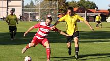 Fotbalová A třída: Lhenice - Olešnice 1:3.