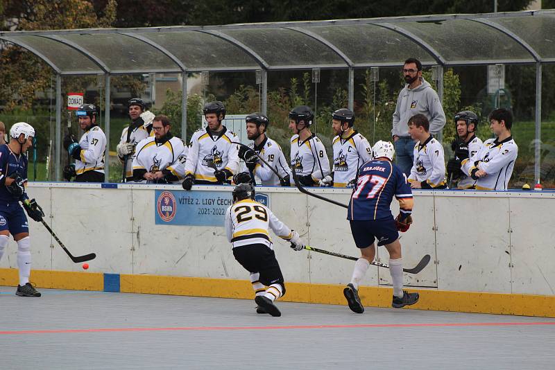 Extraliga hokejbalistů: HBC Prachatice - Elba DDM Ústí nad Labem 5:4 ss (3:1 (1:1, 0:2 - 0:0).