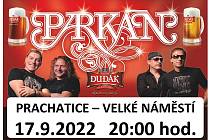 Koncert kapely Parkán v Prachaticích.