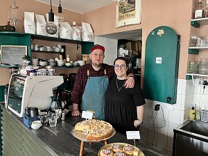 Pavla Krejsová a Zdeněk Mráz, majitelé kavárny Café Mráz ve Vimperku