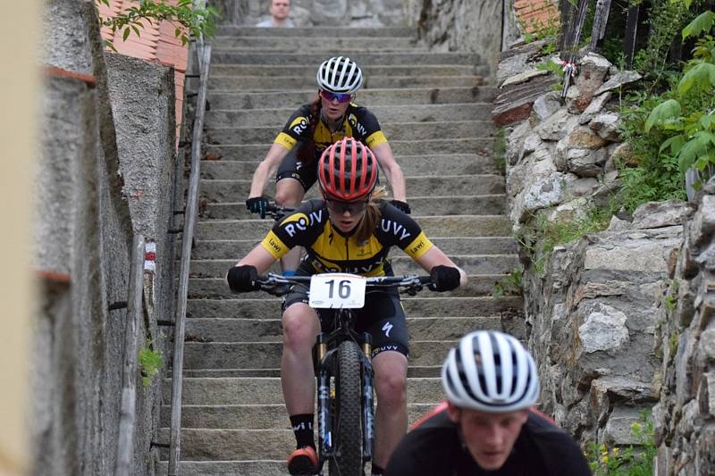 Bikeři si to rozdali při Vimperských schodech. Foto: Zdeněk Formánek