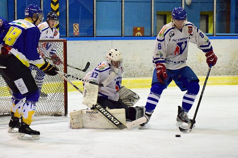 Vimperští hokejisté narazí ve čtvrtfinále play off na Veselí nad Lužnicí.