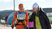 První díl 32. ročníku Šumavského Skimaratonu absolvovali lyžaři klasici mezi Modravou a Kvildou. Běželo se volnou technikou, zítra je na programu klasika.Foto: Zdeněk Formánek