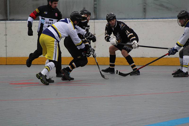 I. liga hokejbalu: HBC Prachatice - HBC Hostivař 3:4.