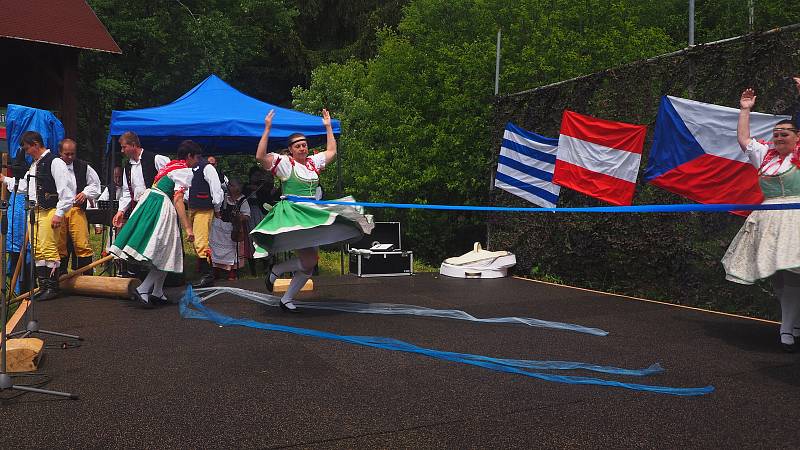 Zahájení plavení na Schwarzenberském plavebním kanále na Jeleních Vrších.