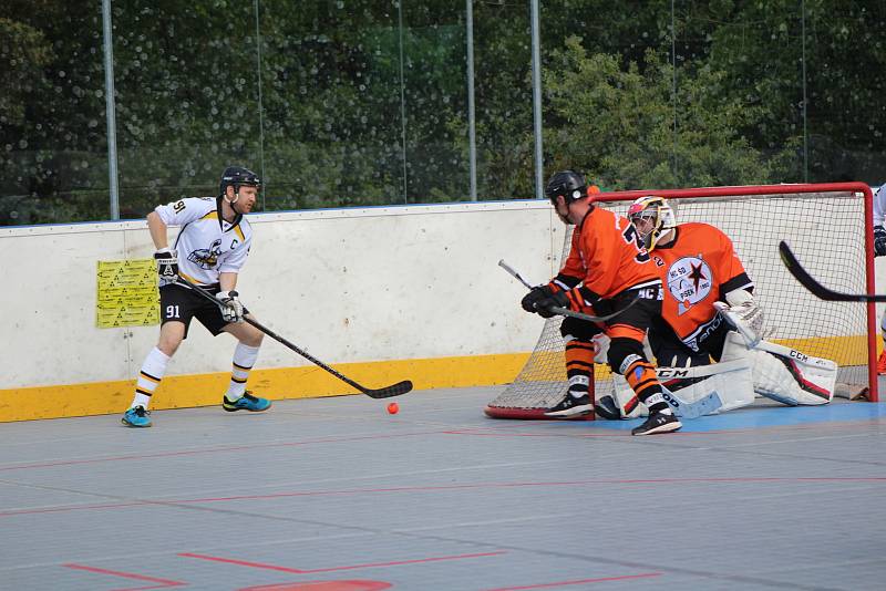 Play off 2. hokejalové ligy: HBC Prachatice - HC ŠD Písek 7:2.