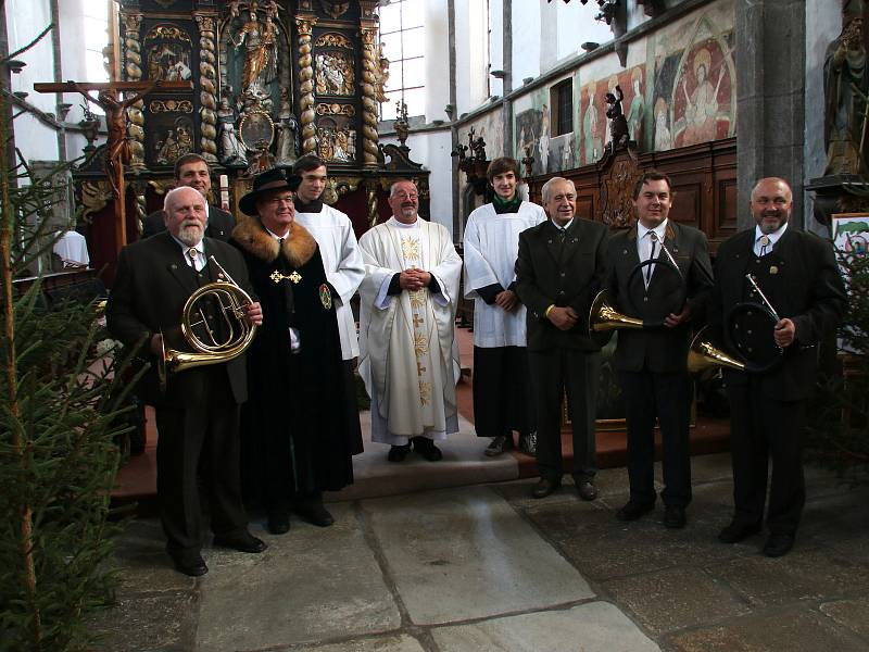 V prachatickém kostela sv. Jakuba se v sobotu uskutečnila Svatohubertská mše.