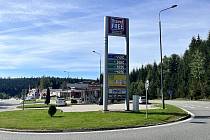 Travel Oil na hraničním přechodu Strážný - Philippsreut.