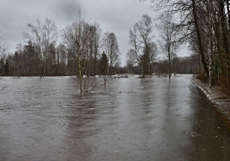 Rozvodněná Vltava u Soumarského Mostu a Černého Křiže.