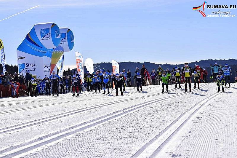 Mladí lyžaři soutěžili na distancích od jednoho do pěti kilometrů volnou technikou.