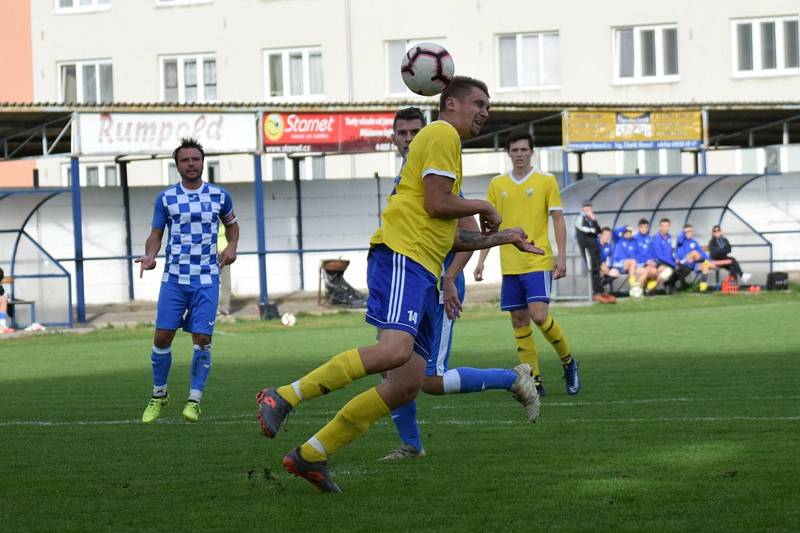 Vimperští fotbalisté vyhráli ve Vodňanech 1:0.