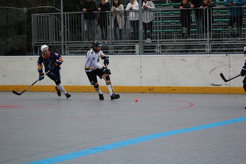 Extraliga hokejbalistů: HBC Prachatice - Elba DDM Ústí nad Labem 5:4 ss (3:1 (1:1, 0:2 - 0:0).