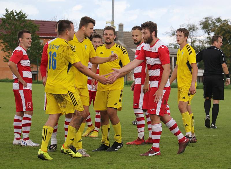 Fotbalová I.A třída: SK Lhenice - SK Čkyně 1:2 (0:1).