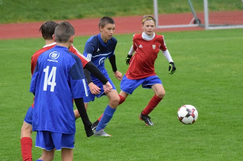 Fotbalový KP starších žáků: Vimperk - Milevsko 4:2.