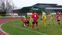 Prachatice (v červeném) - Veselí 1:0.