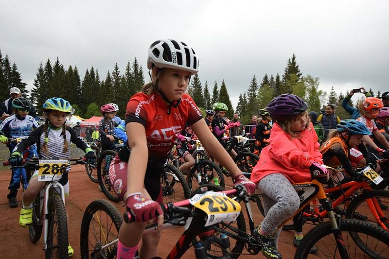 Nejmenší bikeři zahájili seriál Jihočeského poháru MTB.