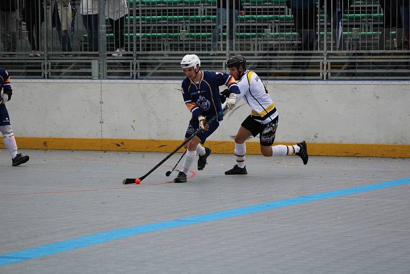 Extraliga hokejbalistů: HBC Prachatice - Elba DDM Ústí nad Labem 5:4 ss (3:1 (1:1, 0:2 - 0:0).