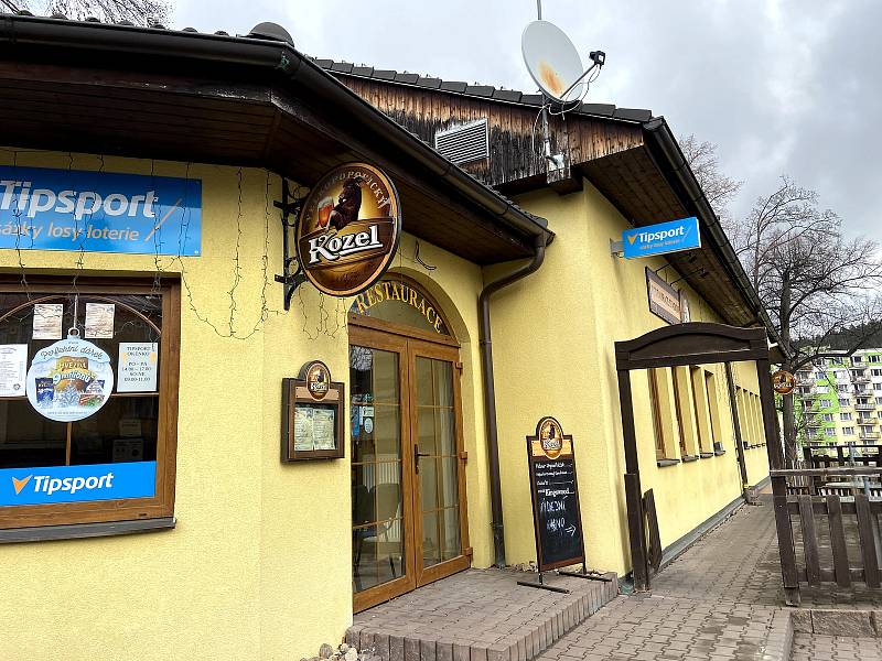 Restaurace Hamajda u vimperského zimního stadionu.