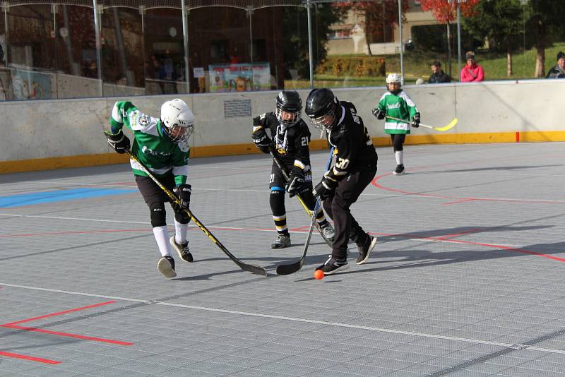 Prachatická Highlanders aréna hostila turnaj mladších a starších přípravek z jihu Čech.