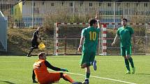 Tomáš Pecka z Tatranu Prachatice přidal proti Rudolfovu (6:0) druhý jarní hattrick