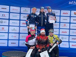 Žactvo lyžařů klasiků SKI Sokola Stachy skončilo v družstvech šesté v České republice.