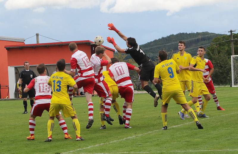 Fotbalová I.A třída: SK Lhenice - SK Čkyně 1:2 (0:1).