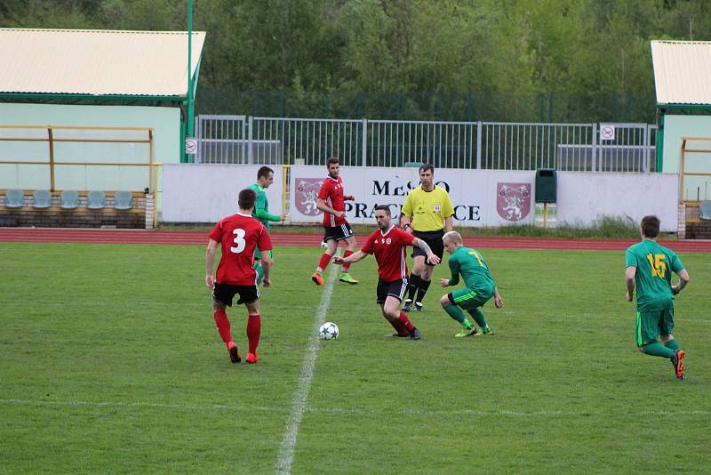 Fotbalová I.A třída: Prachatice - Trhové Sviny 3:0.