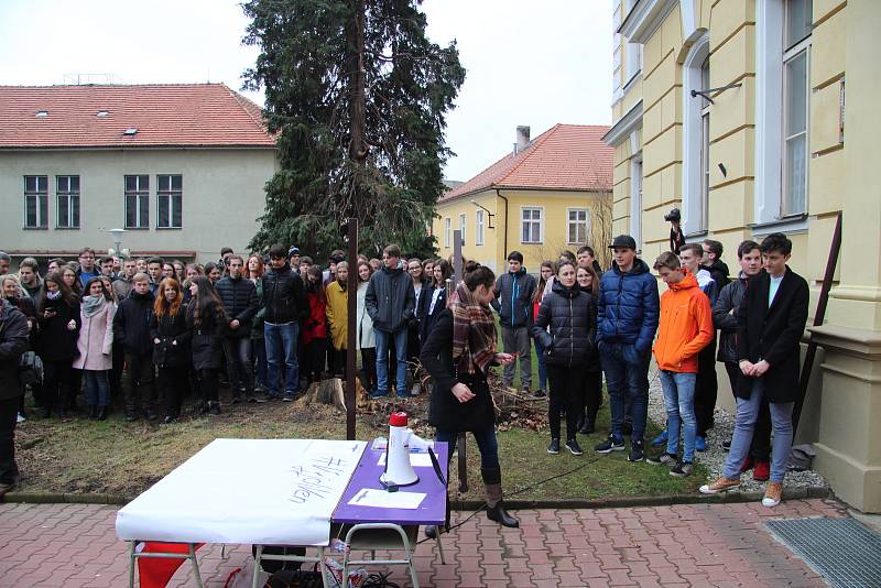 Prachatičtí gymnazisté se připojili k aktivitě Vyjdi ven!