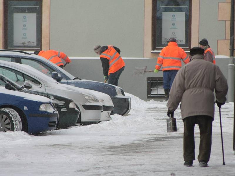 Zima v Prachaticích.