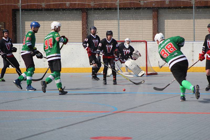 II. liga hokejbalistů: Flames Volary - Nová Včelnice 5:4.