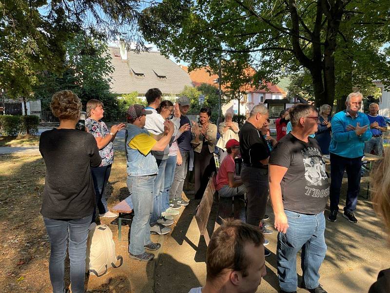 Arny Petráček navštívil Prachatice. Vyprávěl o olympiádě v Tokiu. Foto: Hanka Rabenhauptová