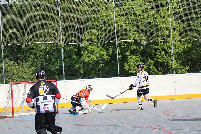 Play off 2. hokejalové ligy: HBC Prachatice - HC ŠD Písek 7:2.