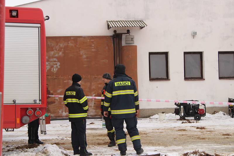 Státní veterinární správa Jihočeského kraje a hasiči zlikvidovali ve středu 1. února 2017 17tisícový chov kachen ve Vlachově Březí na Prachaticku.