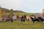 Hubertova jízda 2019 na zámku Skalice v Bohumilicích. Foto: Deník/Nikola Beranová