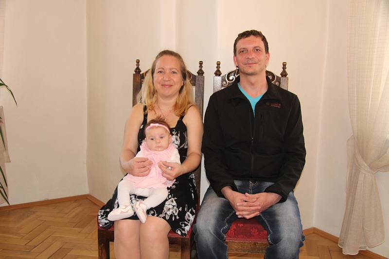 Tereza Záhorková je prvním občánkem roku 2019 v Prachaticích. Narodila se 4. ledna.