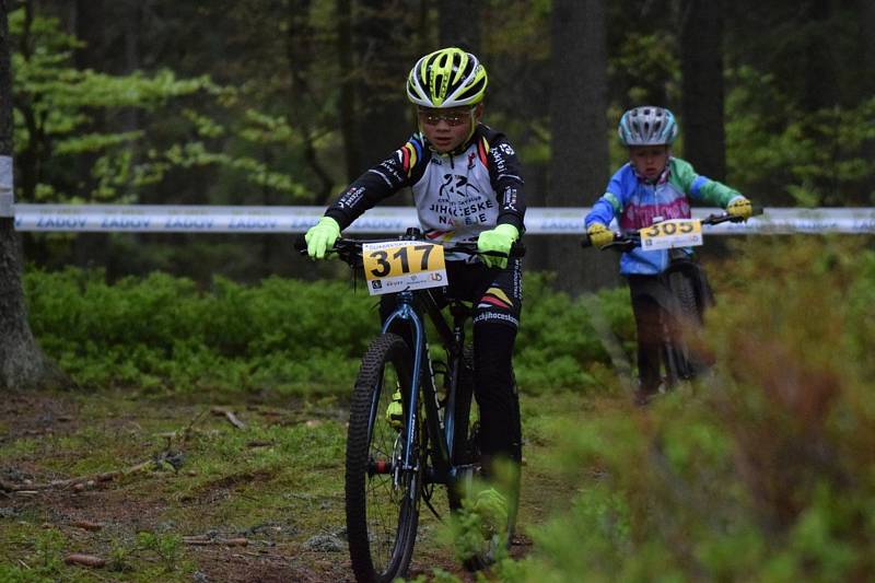 Nejmenší bikeři zahájili seriál Jihočeského poháru MTB.