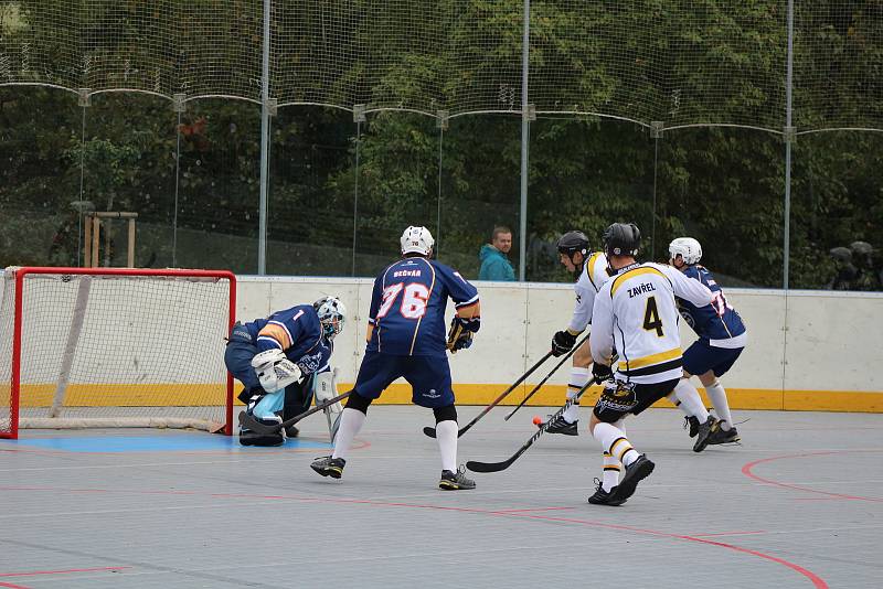 Extraliga hokejbalistů: HBC Prachatice - Elba DDM Ústí nad Labem 5:4 ss (3:1 (1:1, 0:2 - 0:0).