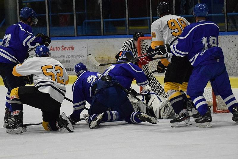 KL ledního hokeje: HC Vimperk - Střelci J. Hradec.