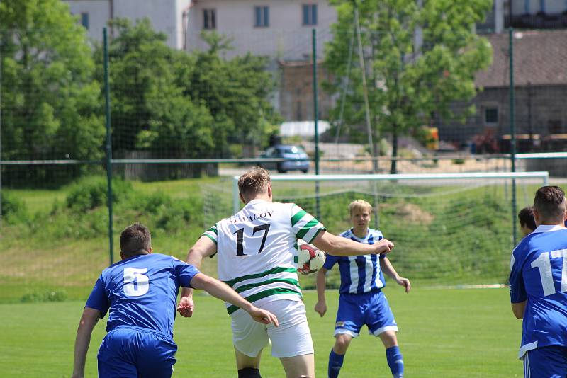 Fotbalová I.B třída: Vacov - Sousedovice 1:1.