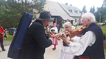 Zahájení plavení na Schwarzenberském plavebním kanále na Jeleních Vrších.