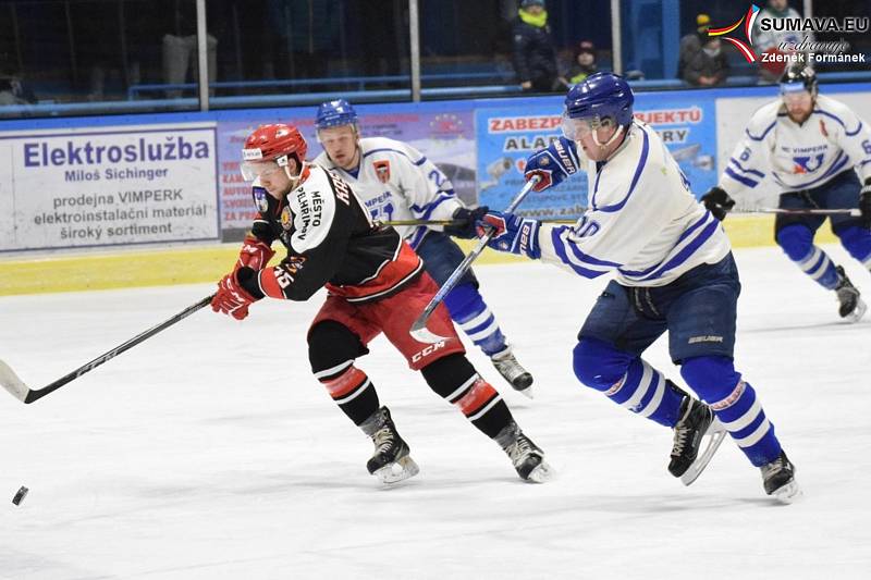 Dohrávka KL hokejistů: HC Vimperk - Pelhřimov 2:5.