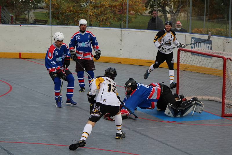 Hokejbalová II. liga jih: HBC Prachatice B - HBC Rosa ČB 5:2.