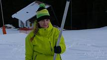 První lyžovačka této sezony na Zadově.