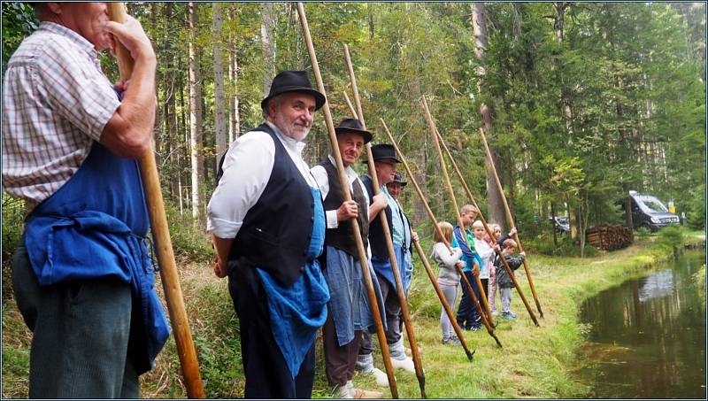 V sobotu 14. září se letos již osmé plavení dříví konalo v Rakousku u potoku Schrollenbach.