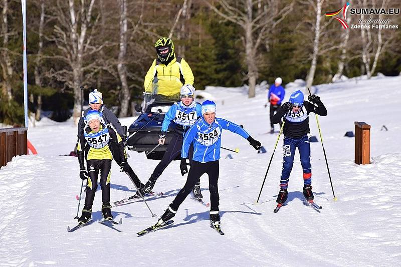 Mladí lyžaři soutěžili na distancích od jednoho do pěti kilometrů volnou technikou.