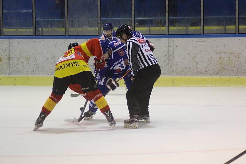 HC Vimperk - Sokol Radomyšl 3:2 (1:0, 2:0, 0:2).