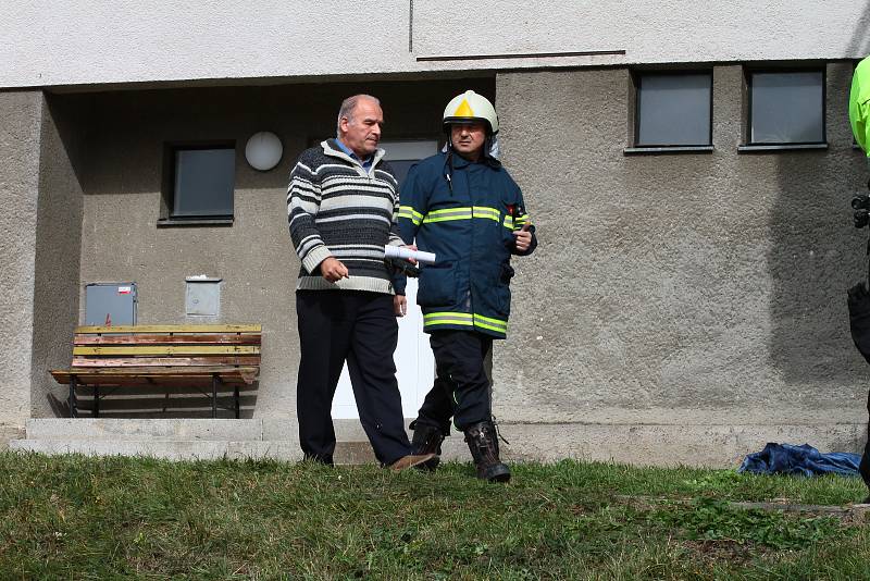 Výbuch v Lenoře zdemoloval obytný dům. Foto: Deník/Stanislav Falář